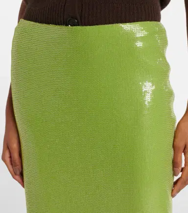 Oscar de la Renta Sequined pencil skirt | Thumbnail 4