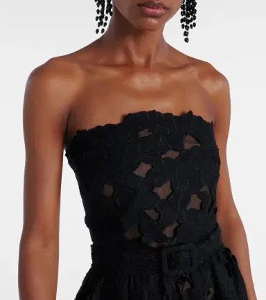 Oscar de la Renta Lace bustier dress | Thumbnail 3