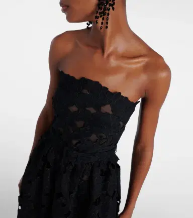 Oscar de la Renta Lace bustier dress | Thumbnail 4