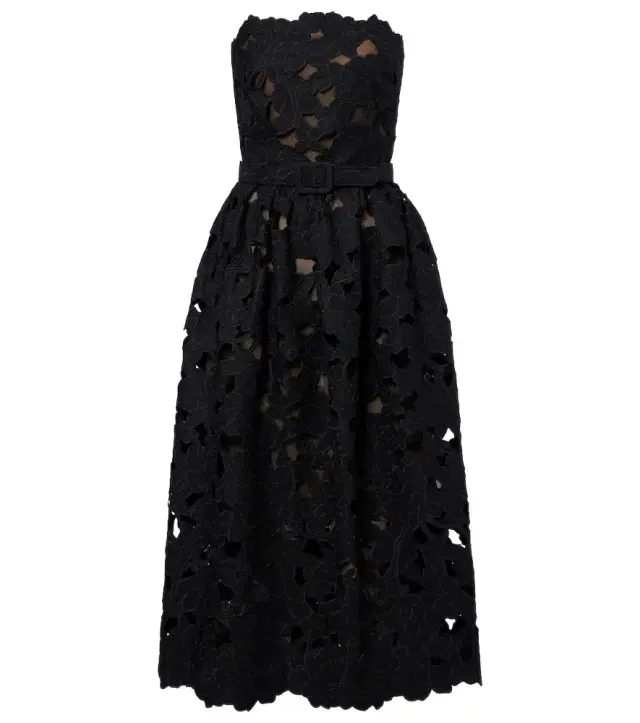 Oscar de la Renta Lace bustier dress