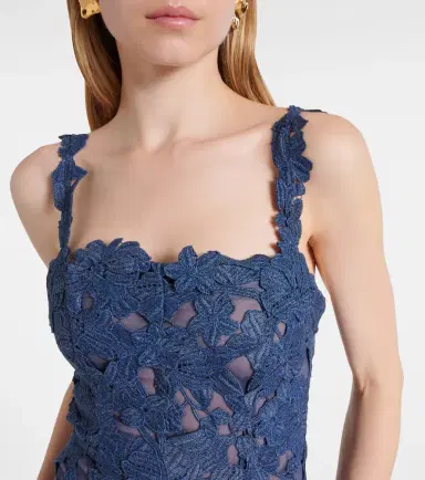 Oscar de la Renta Guipure lace midi dress | Thumbnail 5