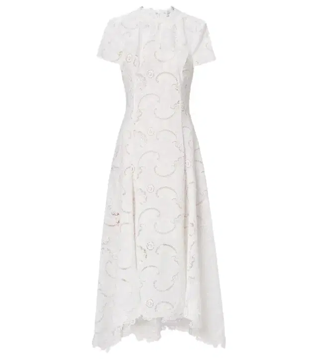 Oscar de la Renta Guipure lace midi dress