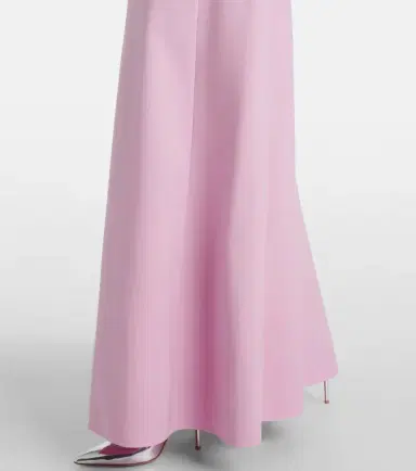 Oscar de la Renta Bow-detail wool-blend maxi dress | Thumbnail 3