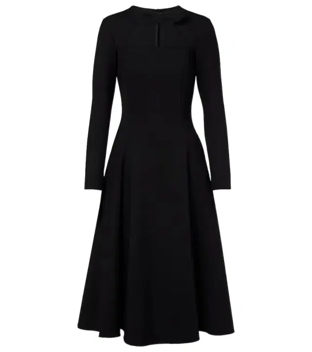 Oscar de la Renta Cutout wool-blend cocktail dress
