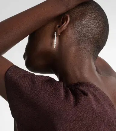 Sophie Bille Brahe Sienna Moon 14kt gold drop earrings with pearls | Thumbnail 4 Sophie Bille Brahe Sienna Moon 14kt gold drop earrings with pearls | Thumbnail 4