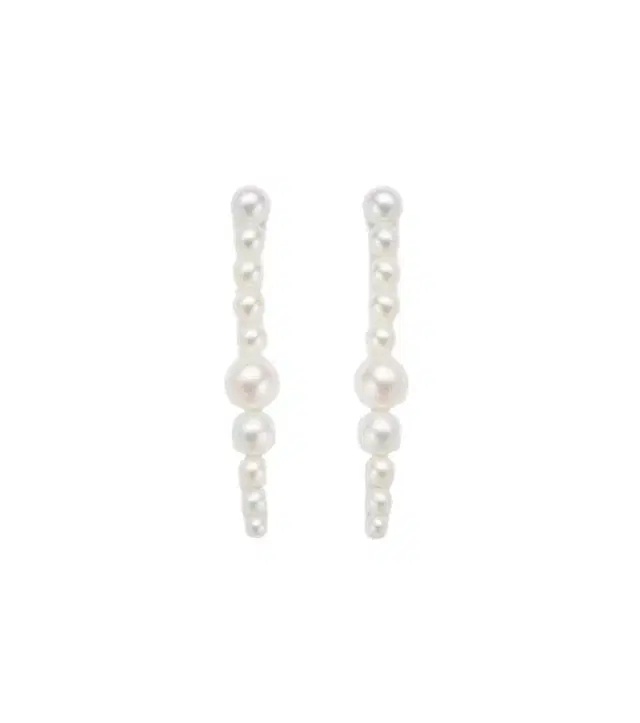 Sophie Bille Brahe Sienna Moon 14kt gold drop earrings with pearls