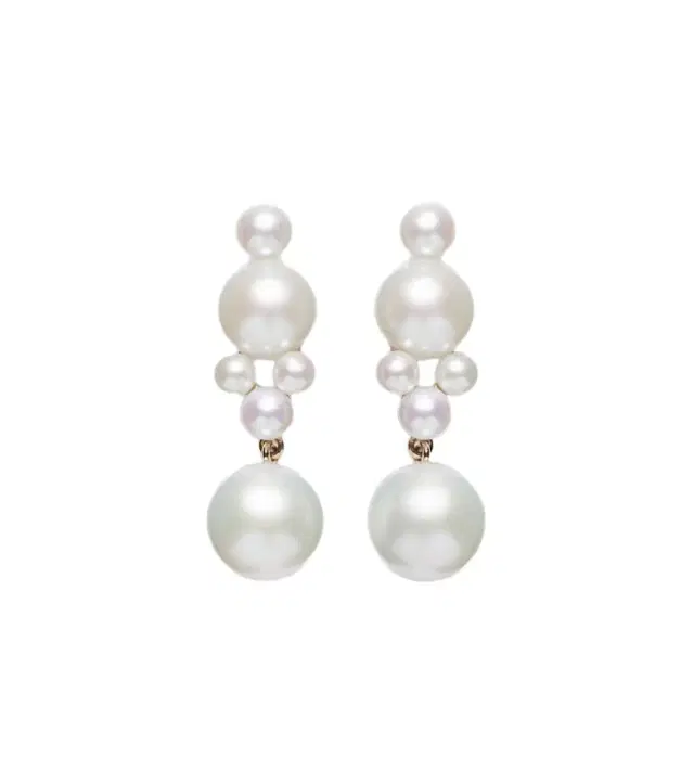 Luna 14kt gold earrings with freshwater pearls