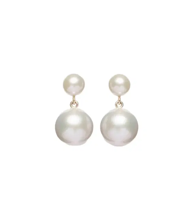 Sophie Bille Brahe Venus Moon 14kt gold earrings with freshwater pearls