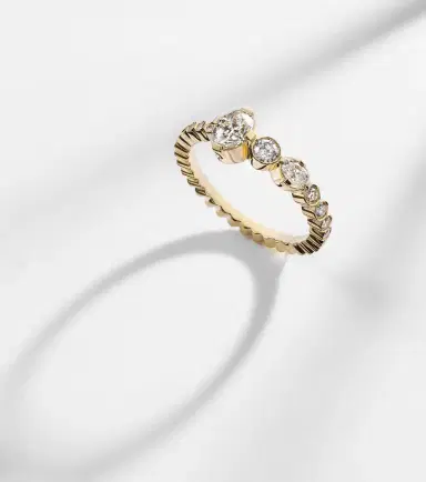Sophie Bille Brahe Ensemble De Sky 18kt gold ring with diamonds | Thumbnail 2