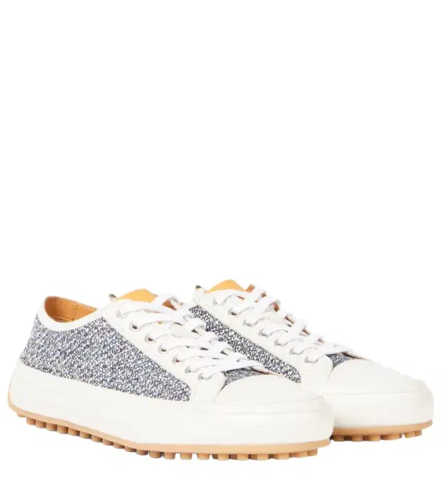 Tod's Tweed and leather sneakers
