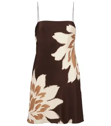 SIR Floral silk satin slip dress | Thumbnail 1