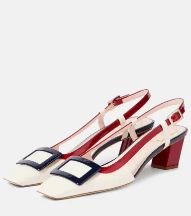 Roger Vivier Belle Vivier 45 patent leather slingback pumps | Thumbnail 4 Roger Vivier Belle Vivier 45 patent leather slingback pumps | Thumbnail 4