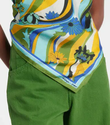 Christopher Esber Floral silk scarf | Thumbnail 2