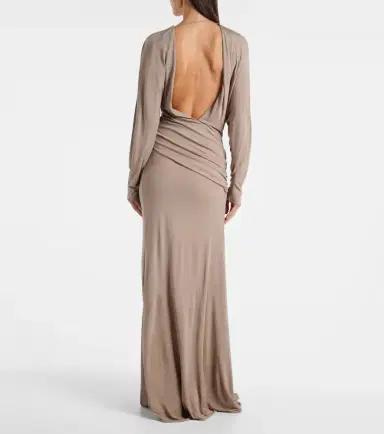 Christopher Esber Vala draped jersey maxi dress | Thumbnail 2