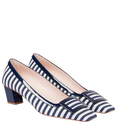 Roger Vivier Belle Vivier striped pumps | Thumbnail 1 Roger Vivier Belle Vivier striped pumps | Thumbnail 1