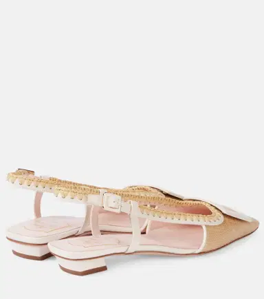 Roger Vivier Belle Vivier canvas slingback flats | Thumbnail 2 Roger Vivier Belle Vivier canvas slingback flats | Thumbnail 2