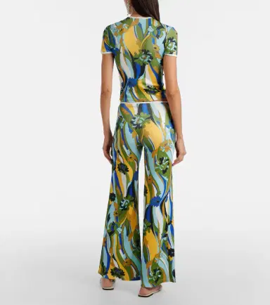 Christopher Esber Acidic floral jersey wide-leg pants | Thumbnail 4