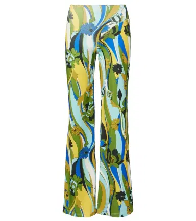 Christopher Esber Acidic floral jersey wide-leg pants | Thumbnail 1