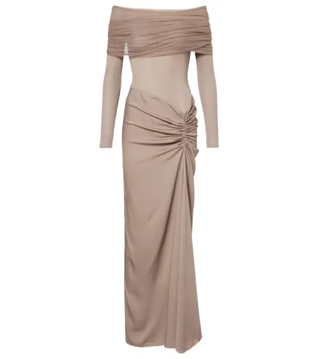 Christopher Esber Sonora off-shoulder jersey gown