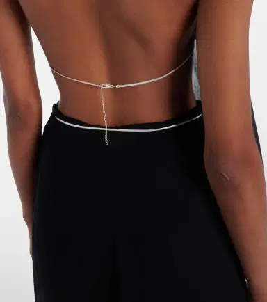 Christopher Esber Open-back silk georgette top | Thumbnail 3
