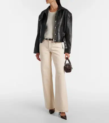 Christopher Esber Burnished Eddie leather bomber jacket | Thumbnail 2