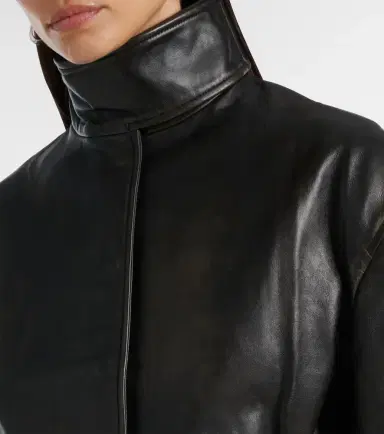 Christopher Esber Burnished Eddie leather bomber jacket | Thumbnail 3