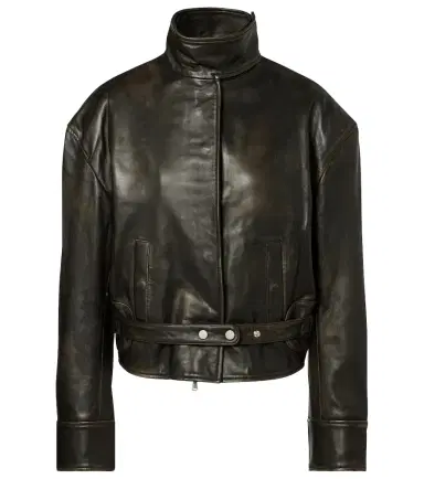 Christopher Esber Burnished Eddie leather bomber jacket | Thumbnail 1