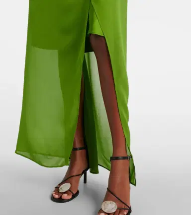 Christopher Esber Chain-detail silk georgette wrap skirt | Thumbnail 5 Christopher Esber Chain-detail silk georgette wrap skirt | Thumbnail 5