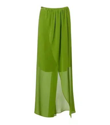 Christopher Esber Chain-detail silk georgette wrap skirt | Thumbnail 1 Christopher Esber Chain-detail silk georgette wrap skirt | Thumbnail 1
