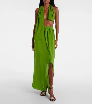 Christopher Esber Open-back silk georgette top | Thumbnail 2 Christopher Esber Open-back silk georgette top | Thumbnail 2