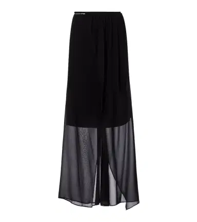 Christopher Esber Chain-detail silk georgette wrap skirt | Thumbnail 1