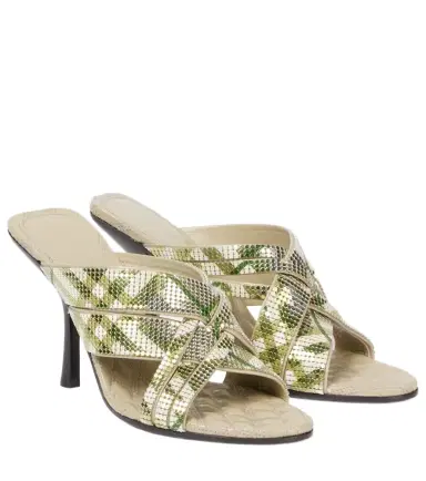 Burberry Cabana 90 Check mules | Thumbnail 1