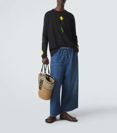 Loewe Paula's Ibiza cropped wide-leg jeans | Thumbnail 5 Loewe Paula's Ibiza cropped wide-leg jeans | Thumbnail 5