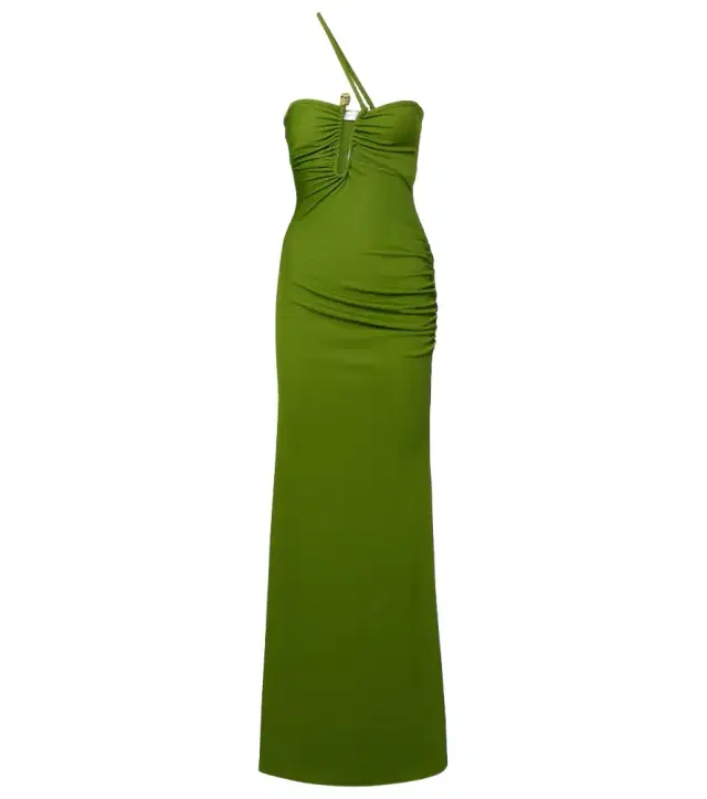 Christopher Esber Crystal Pin Cutaway embellished maxi dress
