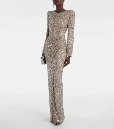 Jenny Packham Marie sequined gown | Thumbnail 5