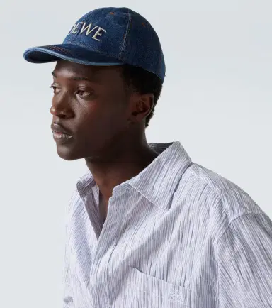 Loewe Logo denim baseball cap | Thumbnail 3