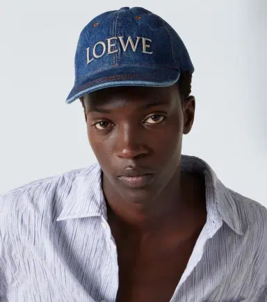 Loewe Logo denim baseball cap | Thumbnail 4