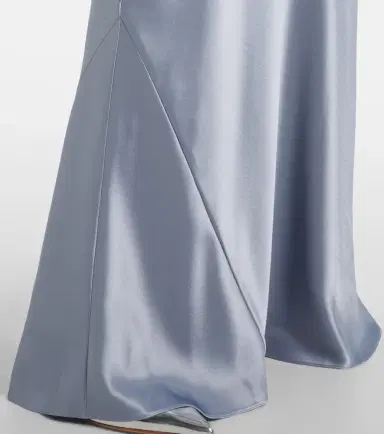 Galvan Sienna halterneck satin gown | Thumbnail 3