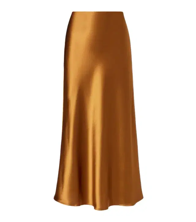 Galvan Valletta satin slip skirt