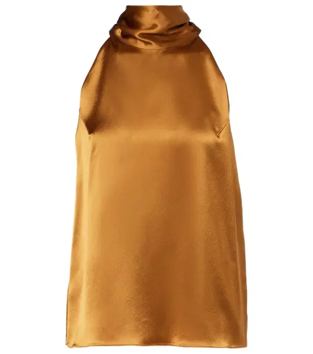 Galvan Sienna halterneck satin top