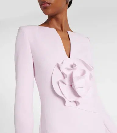 Roland Mouret Floral-appliqué gathered gown | Thumbnail 4