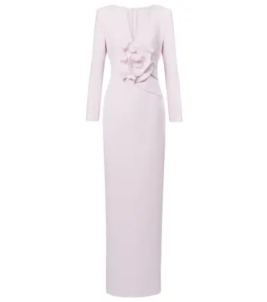 Roland Mouret Floral-appliqué gathered gown | Thumbnail 1