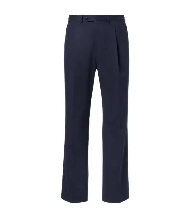 Saman Amel Amo cotton and cashmere straight pants