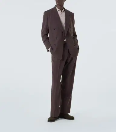 Saman Amel Double-breasted linen canvas blazer | Thumbnail 4