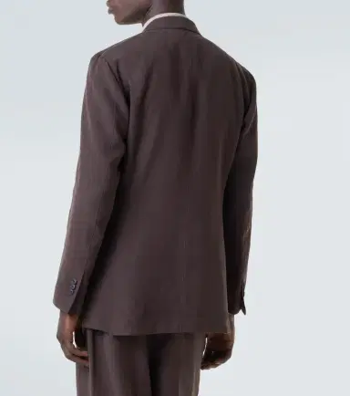 Saman Amel Double-breasted linen canvas blazer | Thumbnail 7