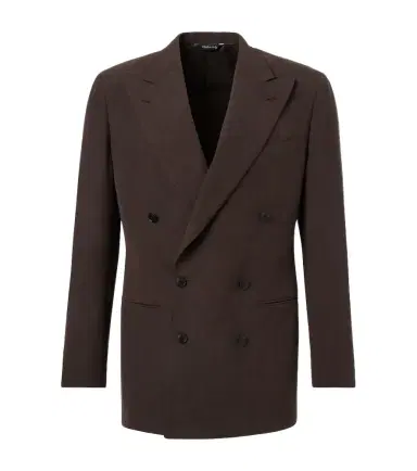 Saman Amel Double-breasted linen canvas blazer | Thumbnail 1