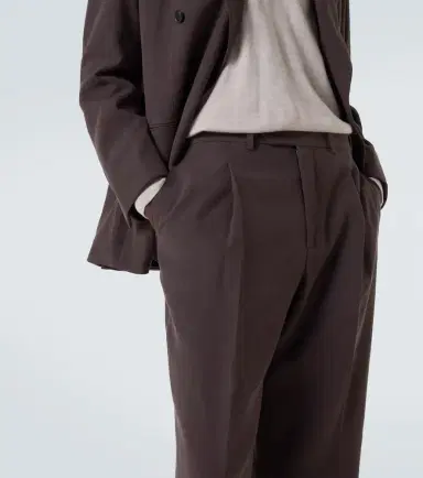 Saman Amel Amo linen canvas suit pants | Thumbnail 4