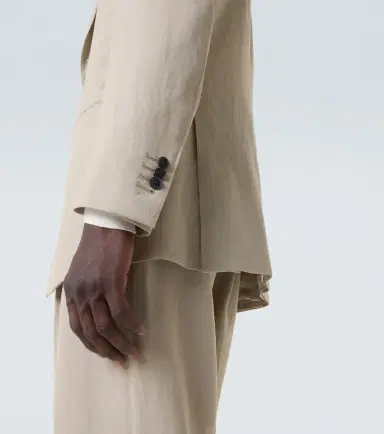 Saman Amel Single-breasted linen suit jacket | Thumbnail 4