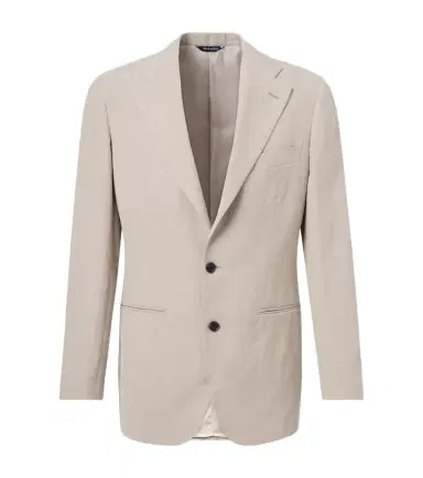 Saman Amel Single-breasted linen suit jacket | Thumbnail 1