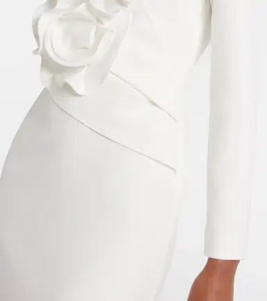 Roland Mouret Bridal floral-appliqué cady gown | Thumbnail 3